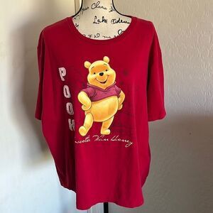 Winnie The Pooh Red Graphic Shirt